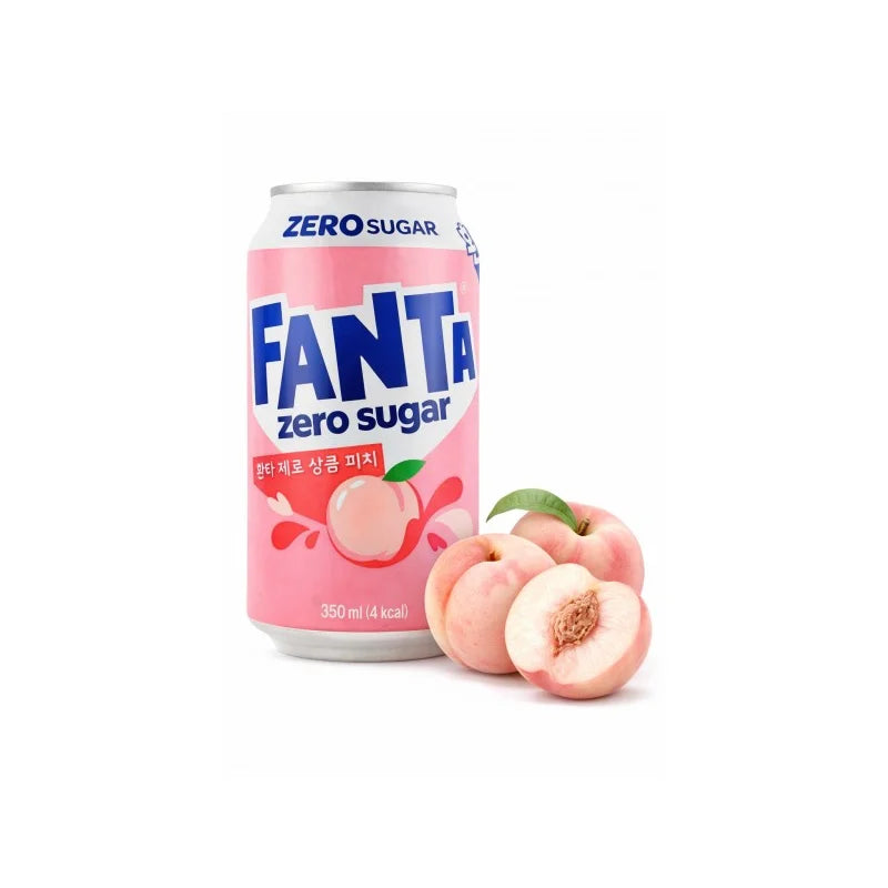 Fanta - Zero White Peach / Pêche Blanche (350ml)
