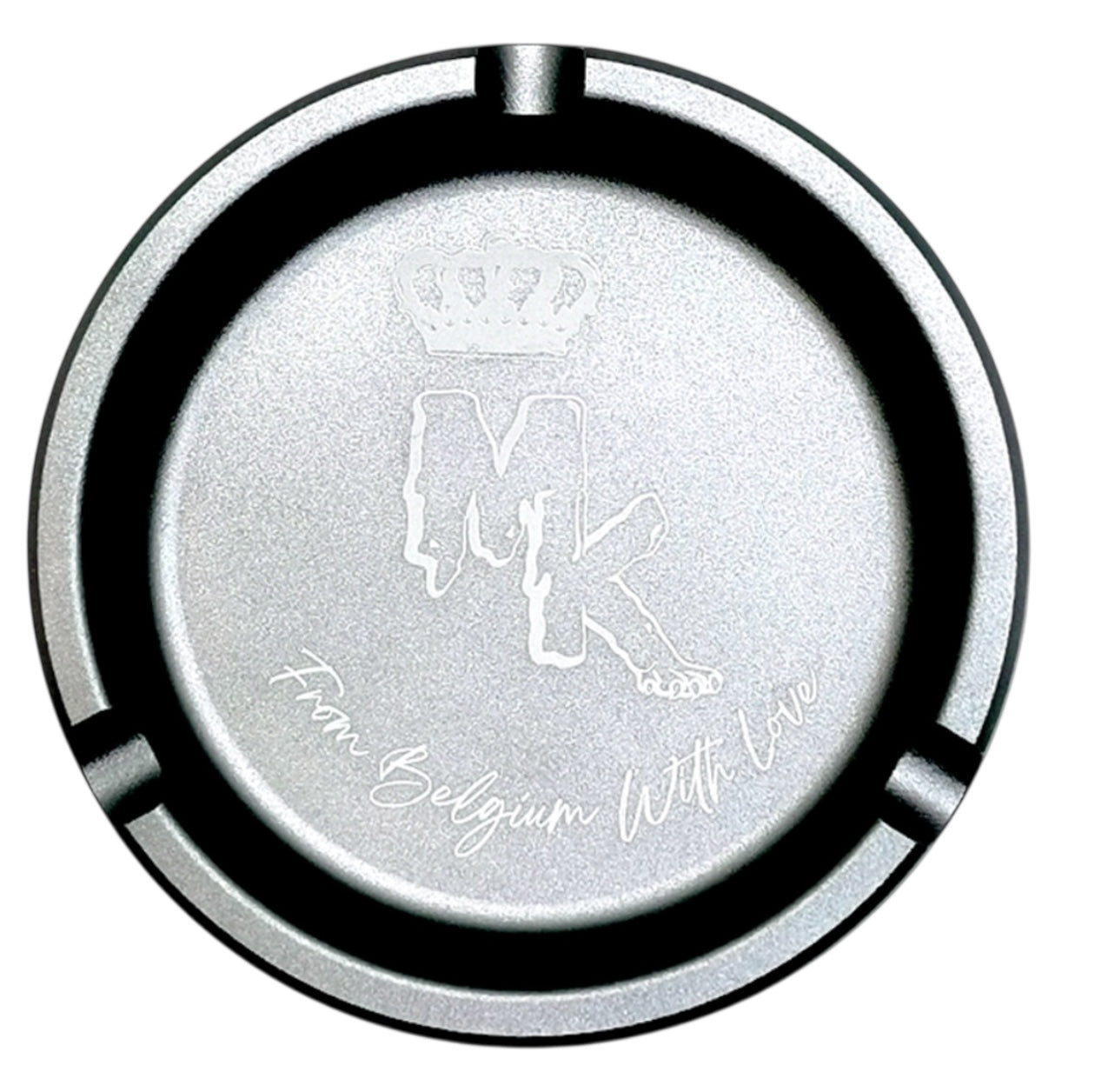 Cendrier en aluminium MK gris – design épuré, accessoire durable Magic King
