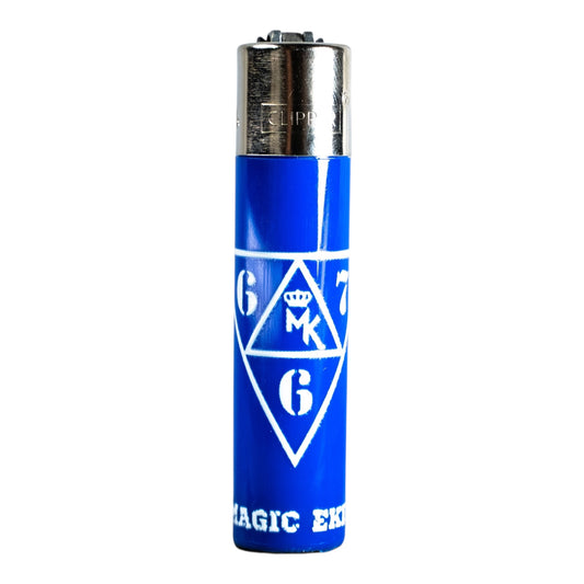 Clipper MK x 667 bleu brillant rechargeable – briquet élégant et compact