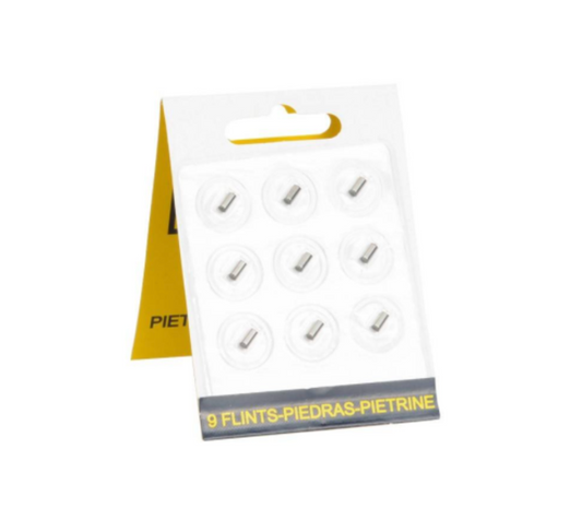 Pack de 9 pierres silex Clipper – rechange universel pour briquets