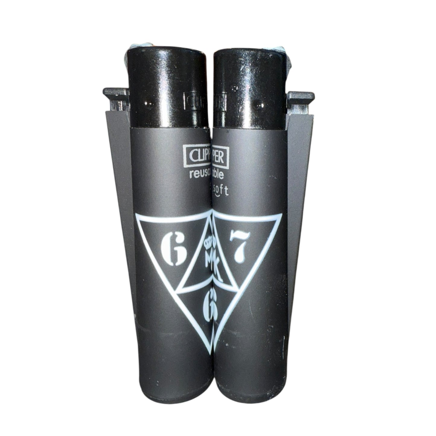 Clipper noir profil soft touch MK x 667, rechargeable et design exclusif