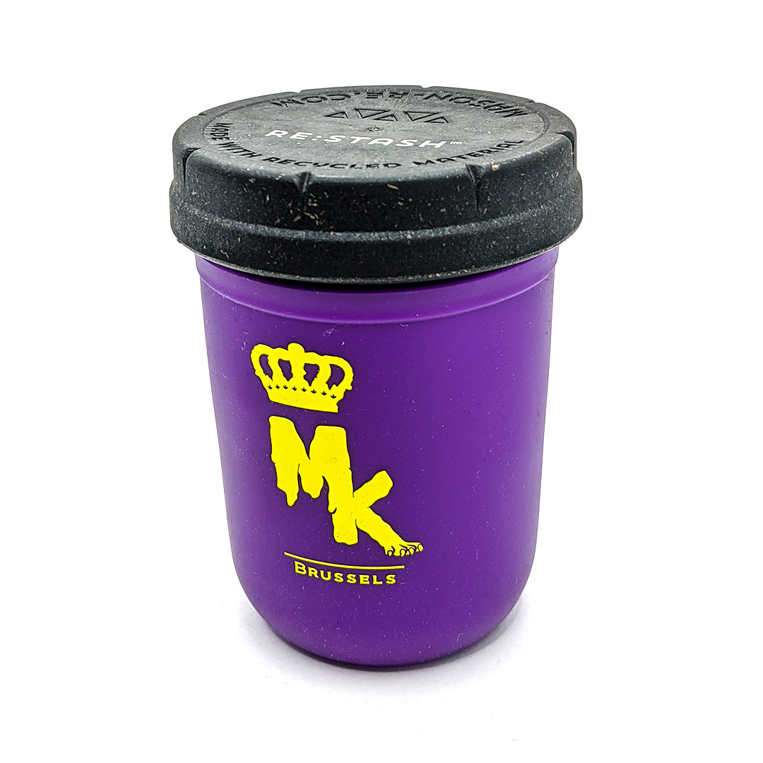 Vue latérale du Restash Jar mauve Magic King – format 80 ml compact et élégant
