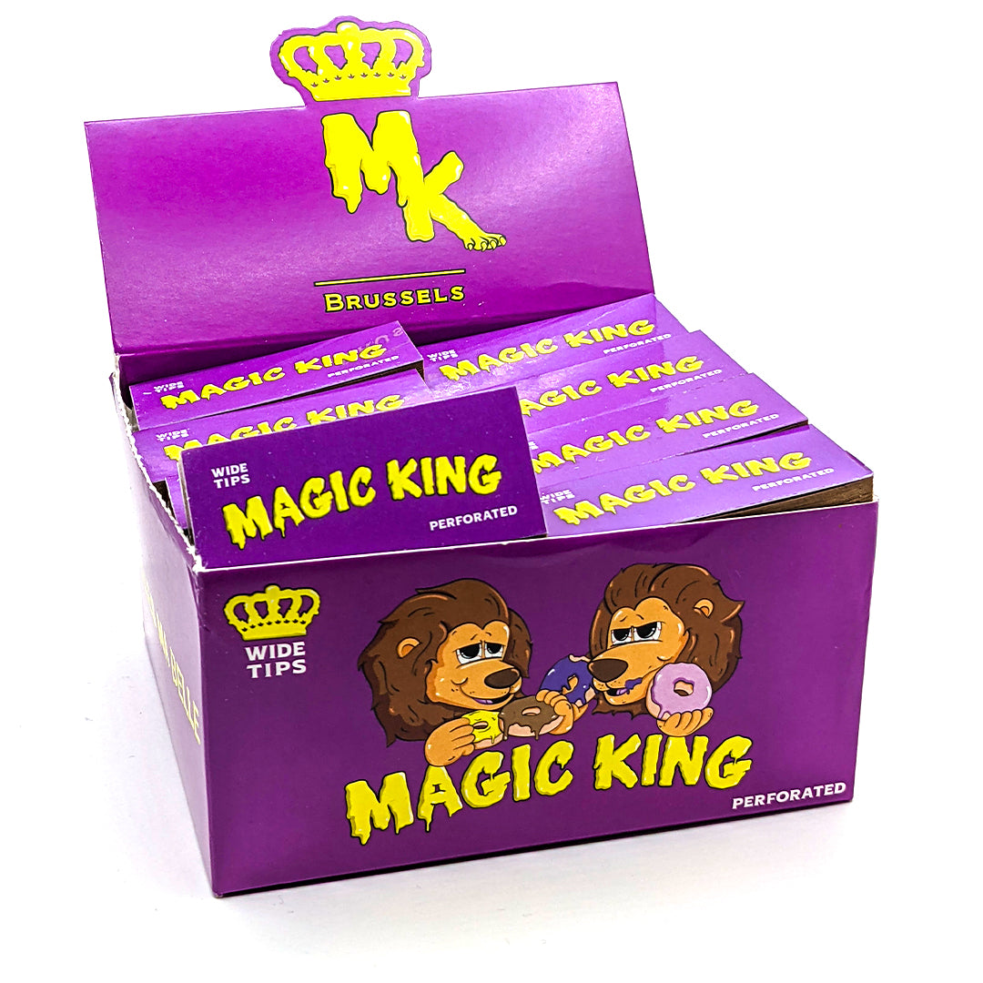 Display Magic King Tips Mauve – filtres non blanchis, design artistique en carton perforé