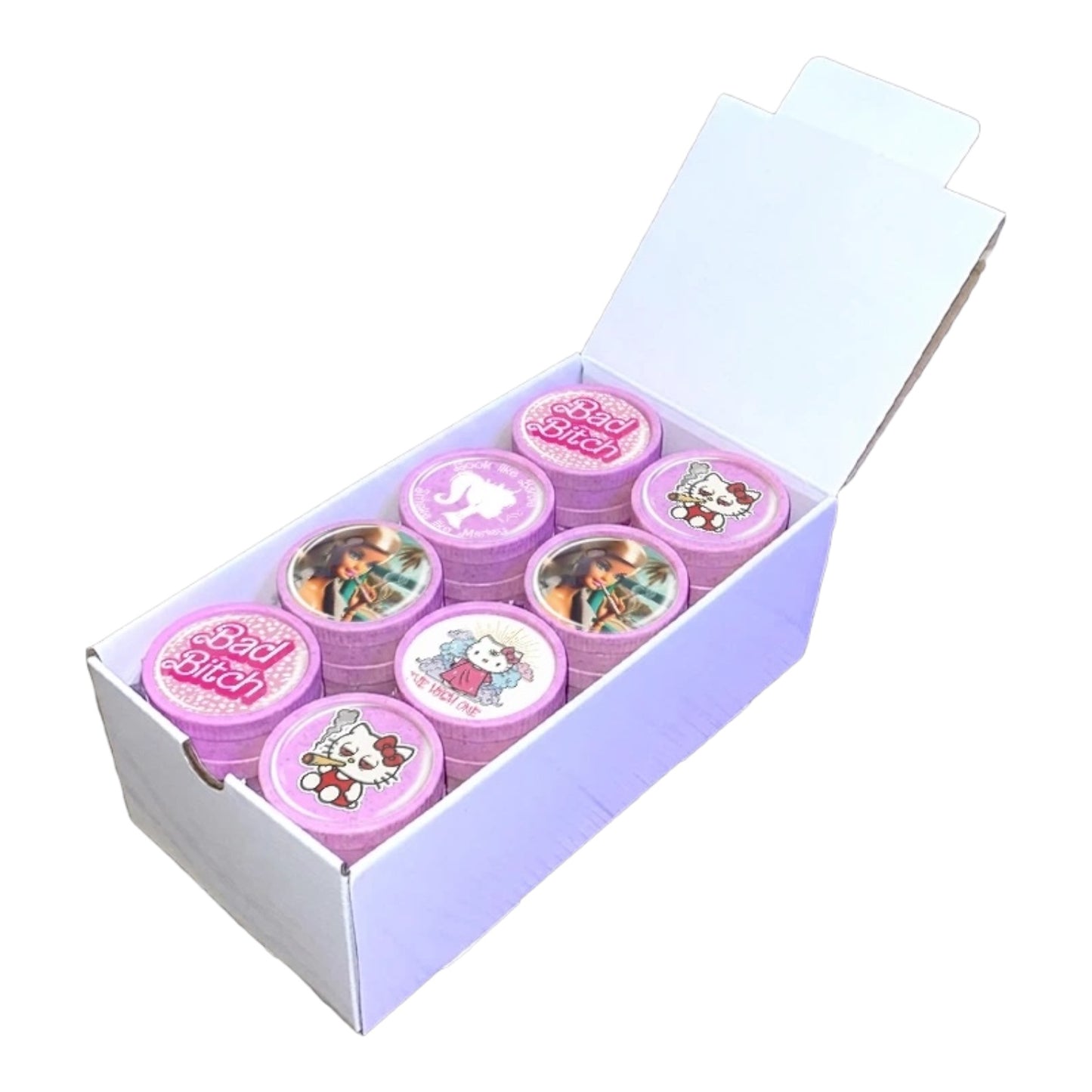 Grinder Bio Chanvre Rose Barbie Pink en bioplastique à base de chanvre