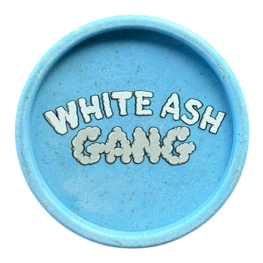 Grinder chanvre bleu Magic King White Ash Gang – vue arrière avec design imprimé