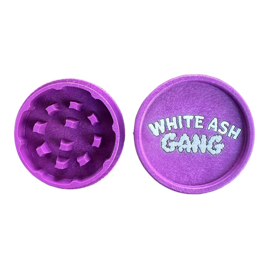 Grinder Magic King White Ash Gang – dos ouvert – motif artistique écoresponsable en chanvre