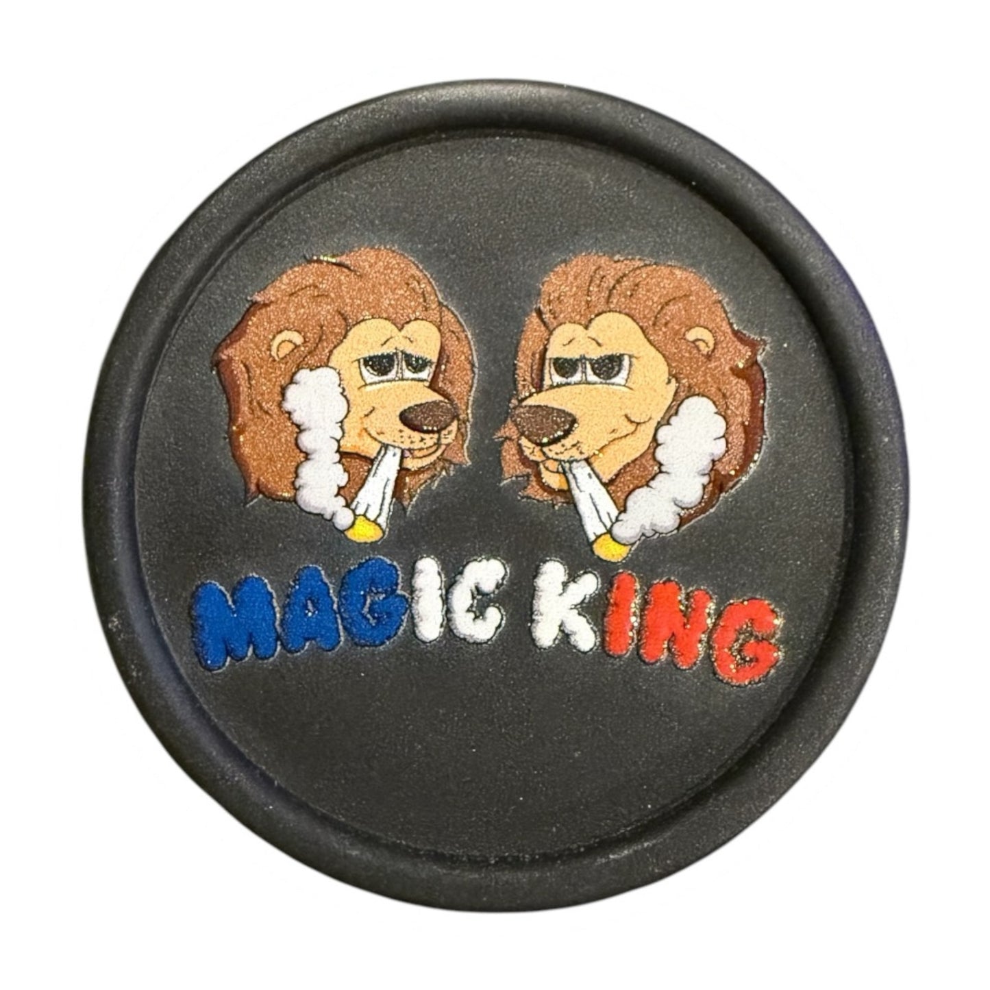 Grinder Magic King en chanvre noir – MK Lions Paris France, 2 pièces biodégradable