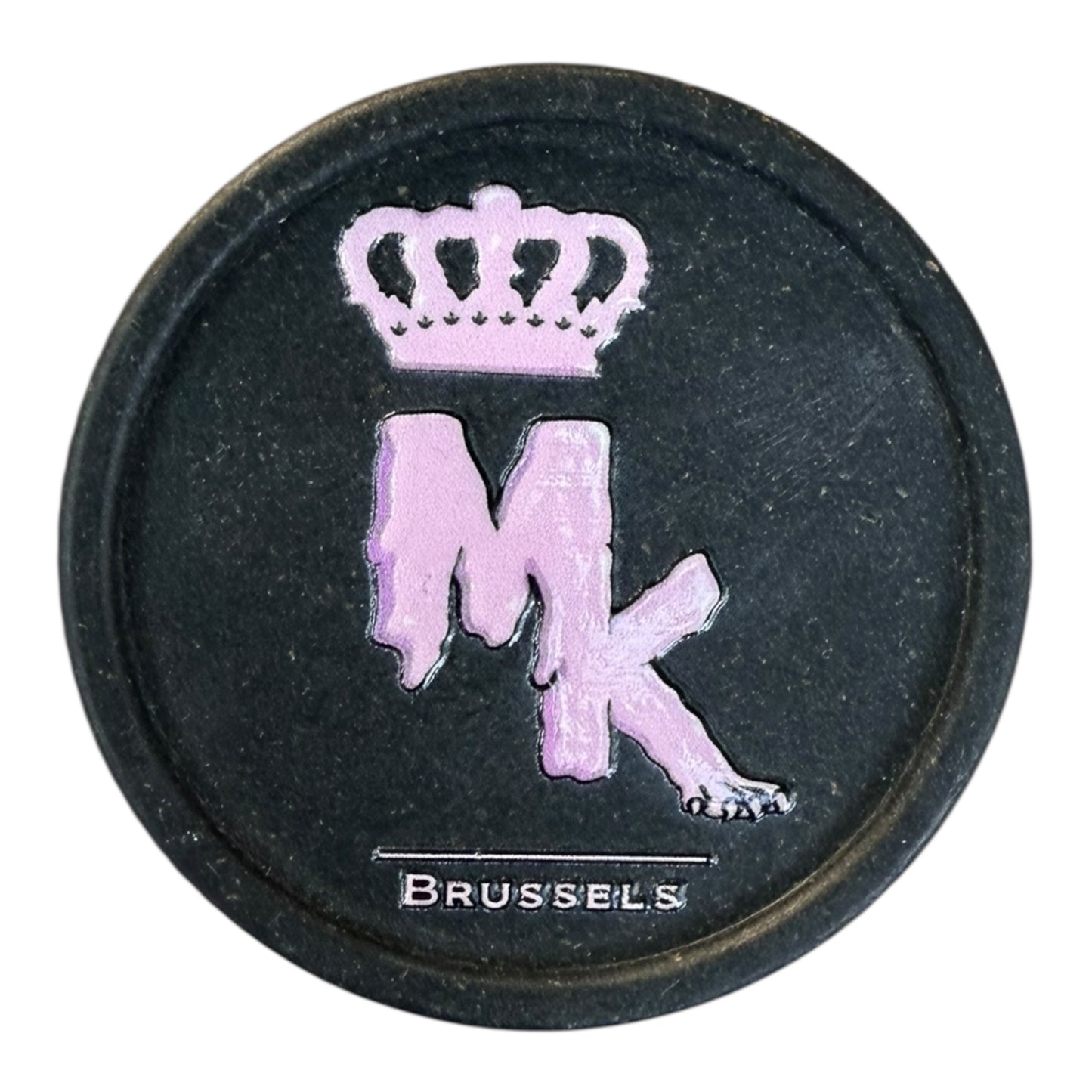 Grinder Magic King en chanvre noir 2 pièces – Design MK Melted artistique face