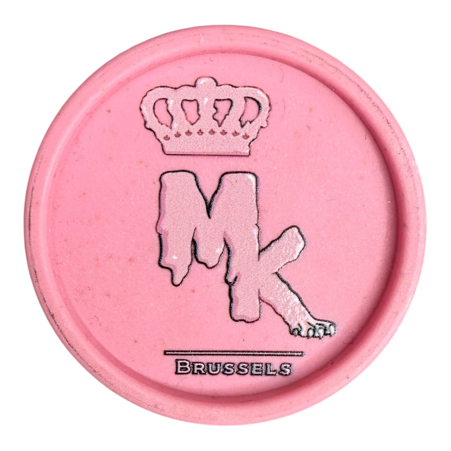 Grinder chanvre rose MK Melted – vue de face, design artistique et écoresponsable