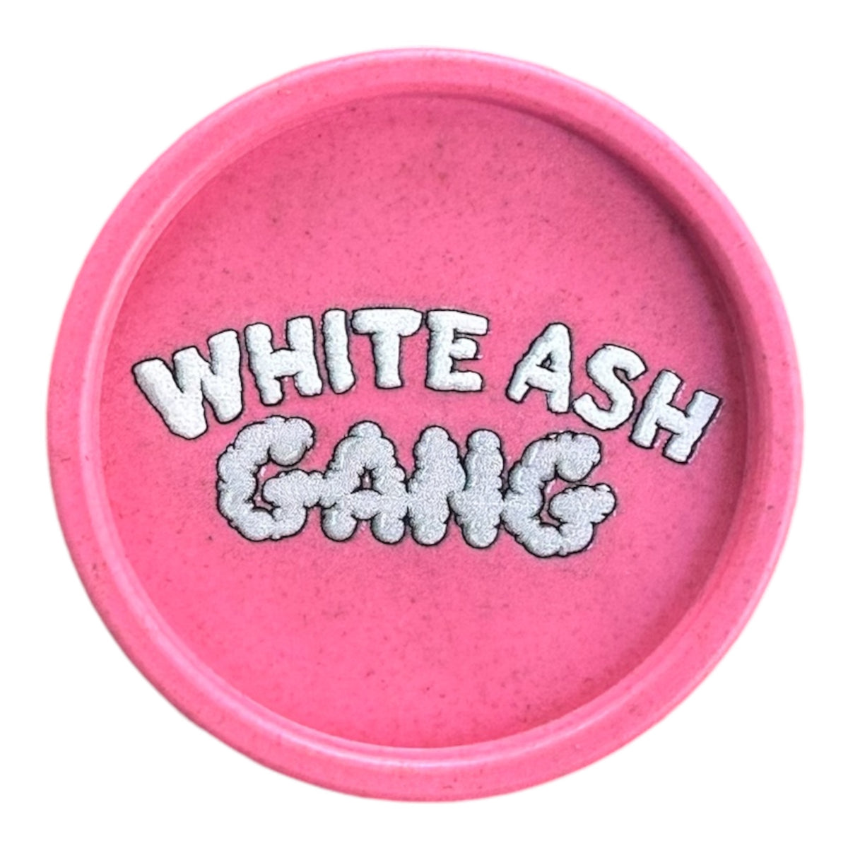 Grinder White Ash Gang x Magic King – Ouvert, vue de dos avec détails intérieurs