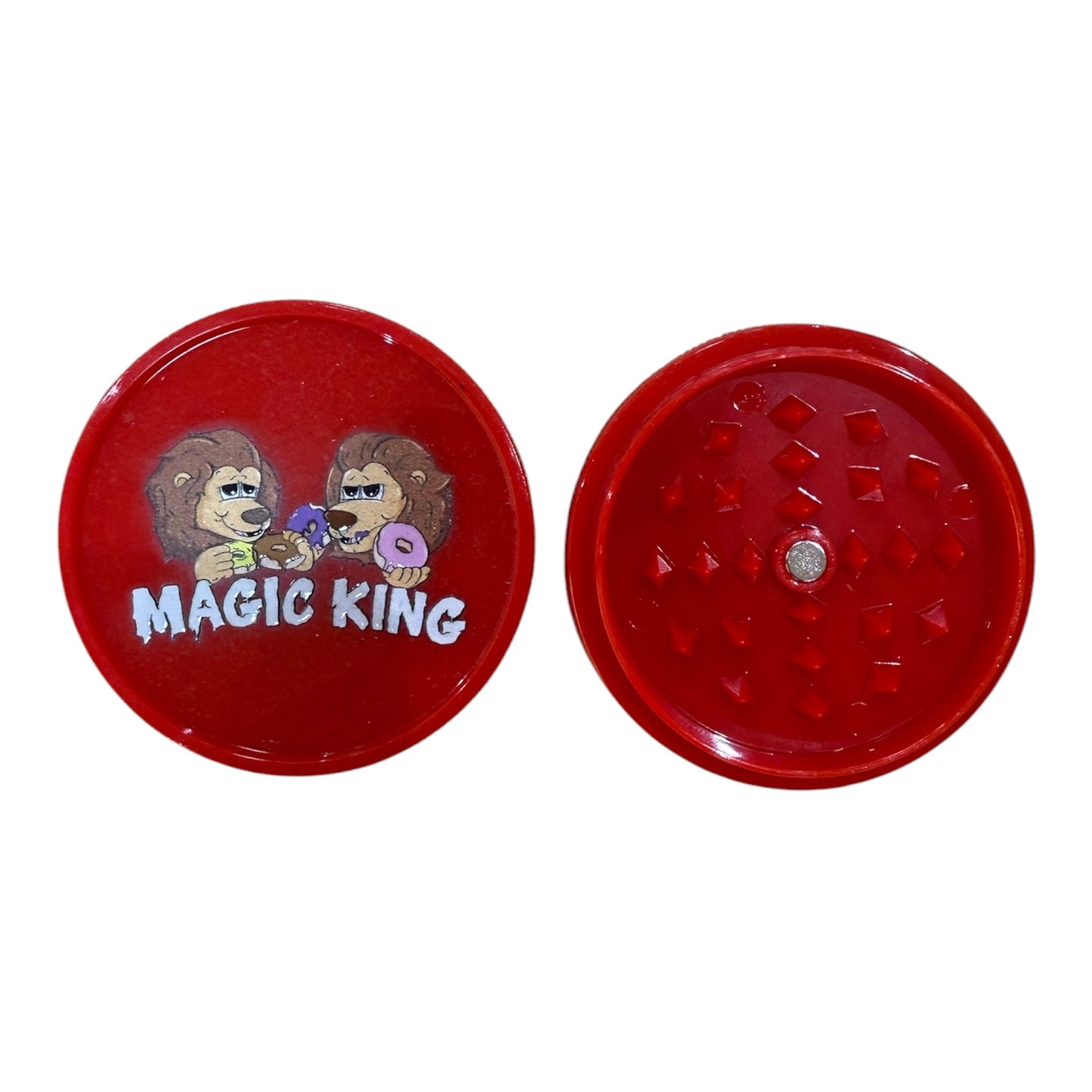 Grinder Magic King Plastique Lions Donuts Rouge