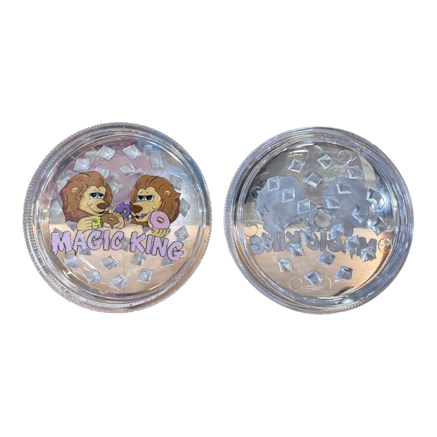 Grinder Magic King Plastique Lions Donuts Transparent