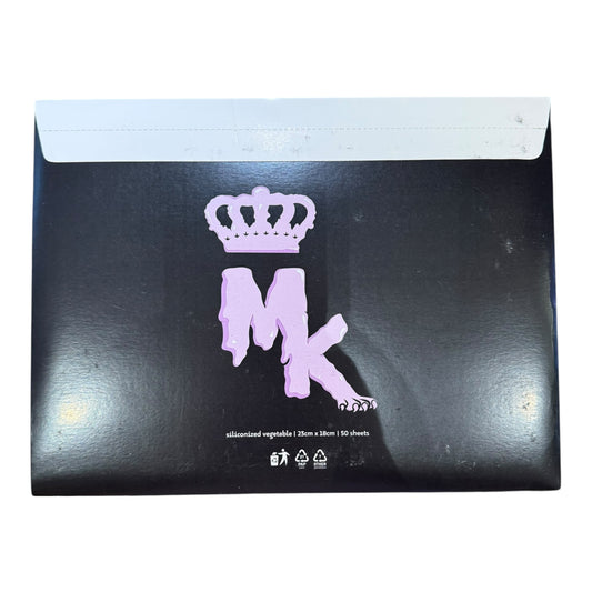 HASHPAPER Magic King – Papier végétal transparent pro pour cure et conservation du haschich, 50 feuilles 23x18cm, dos