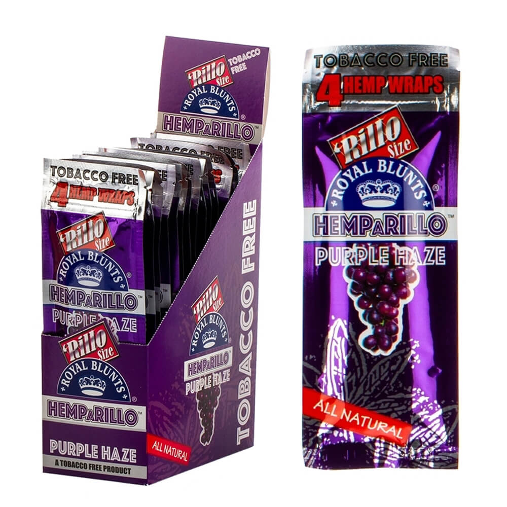 Hemparillo Blunt Wraps Purple Haze en chanvre naturel aux notes fruitées et florales
