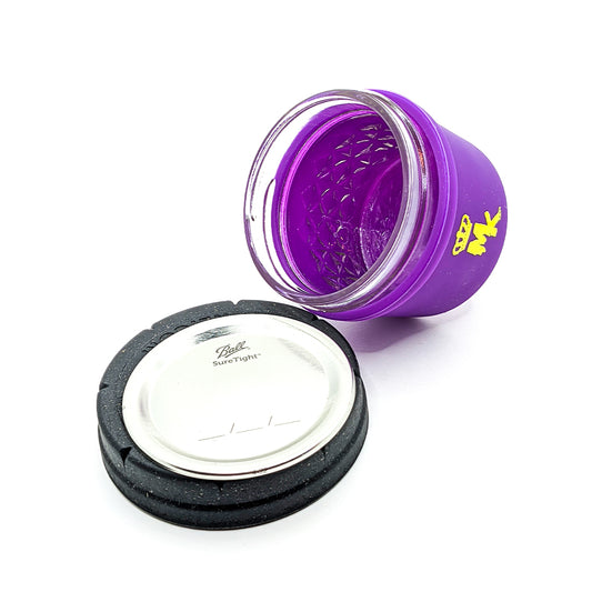 Restash Jar Magic King mauve 40 ml – mini pot hermétique avec couvercle bambou