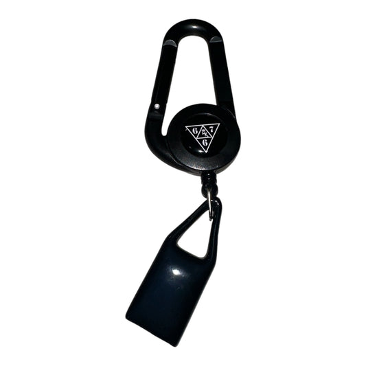 Lighter Leash 3.0 MK x 667 en noir, accessoire porte-briquet Magic King, vue de face
