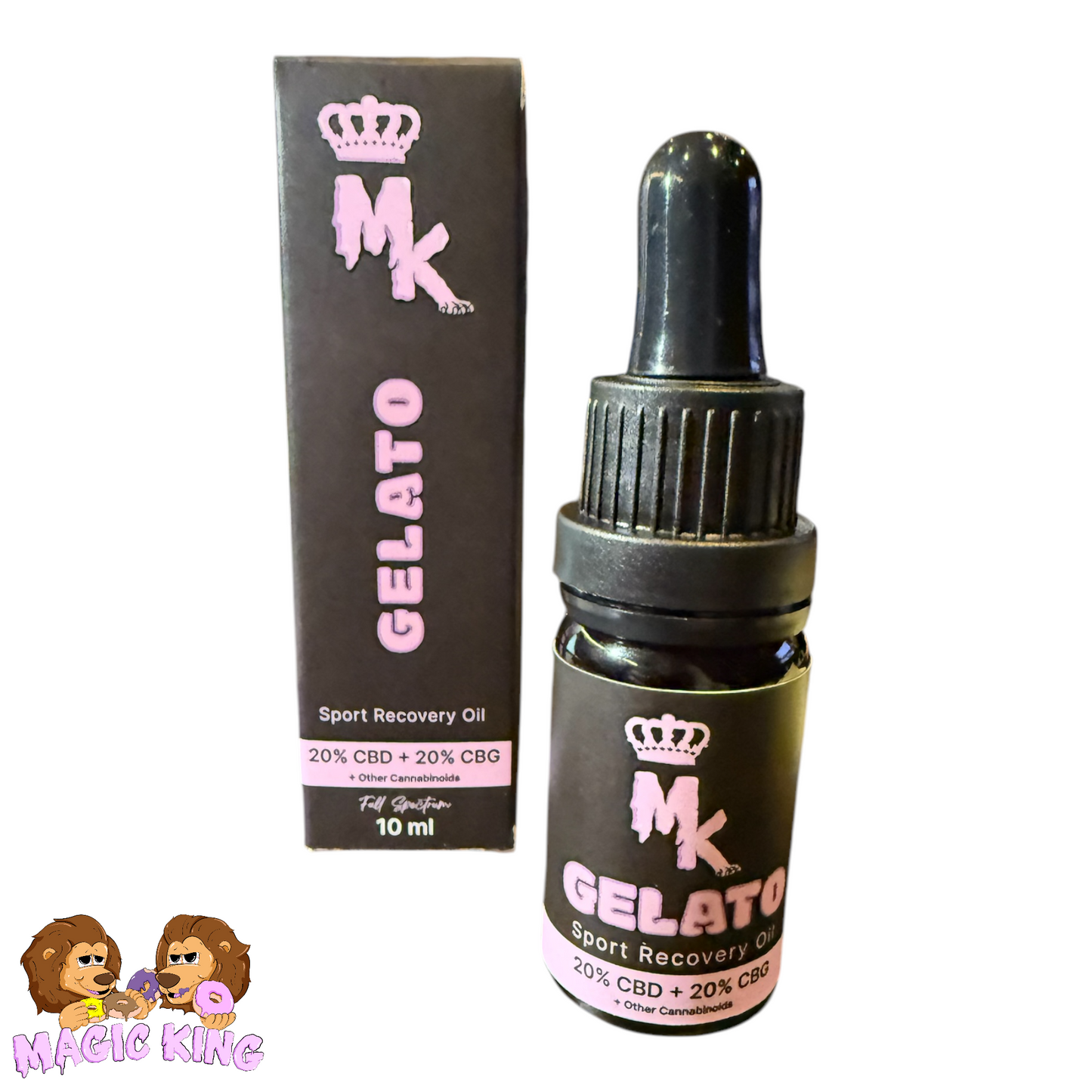MK Recovery Oil Gelato 20% CBD + 20% CBG – huile premium sport