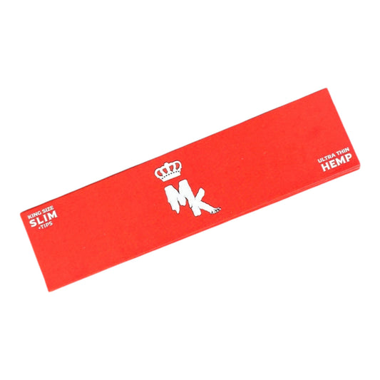 Magic King Chanvre Rouge Slim + Tips – face avant du pack artistique en chanvre