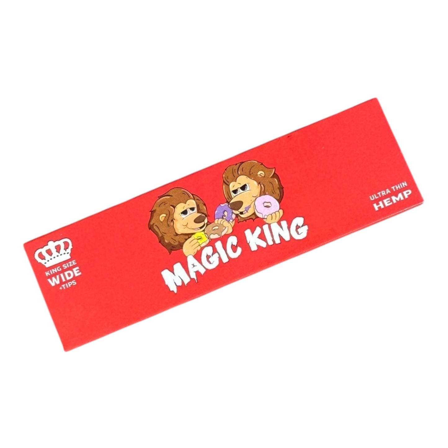 Magic King Chanvre Rouge + Tips – face avant du pack artistique en chanvre