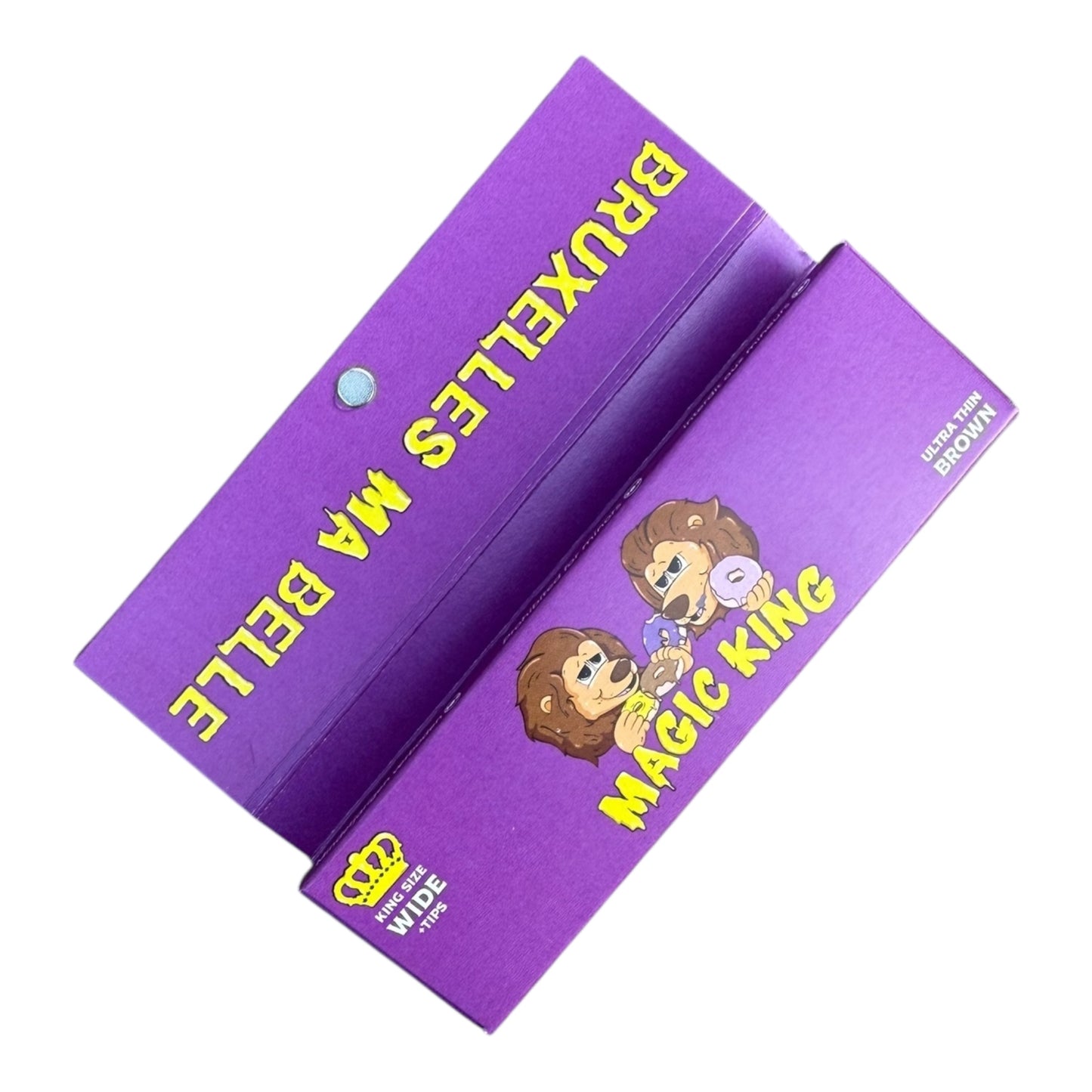 Magic King Mauve Brun Large – carnet ouvert Bruxelles Ma Belle design belge