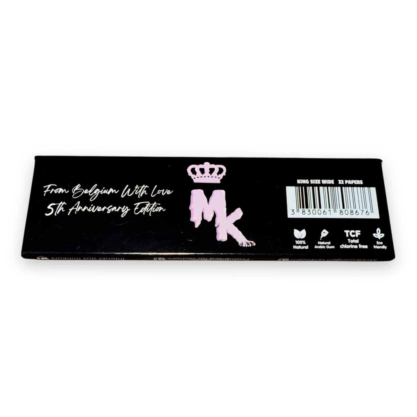 Feuilles Magic King Donuts Noir – verso du pack 5ᵉ anniversaire, design belge premium