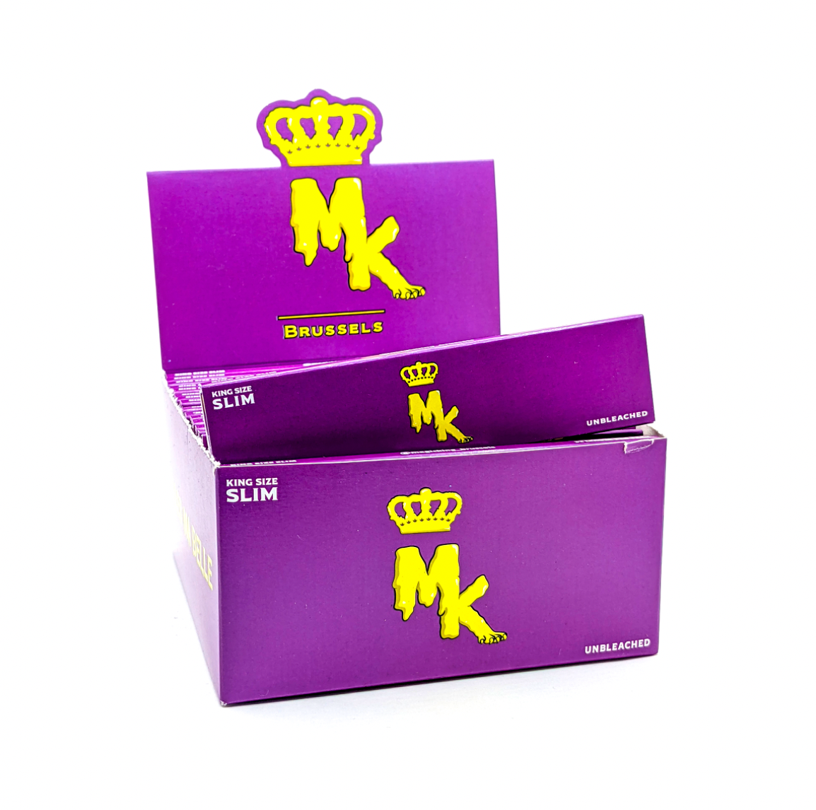 Boîte fermée de feuilles Magic King Mauve, Papier non blanchi King Size Slim