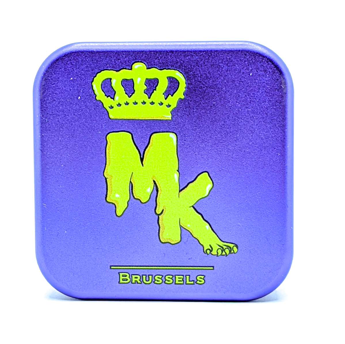 Grinder Magic King x Krush Mauve – Vue de face, logo MK imprimé
