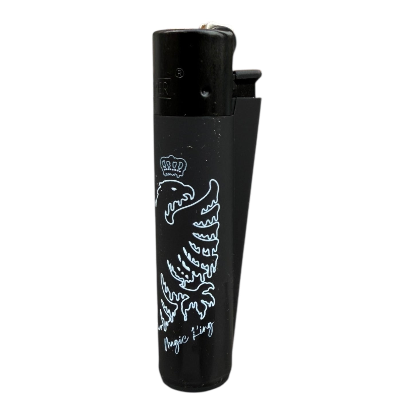 Clipper MK Eagle noir soft touch – vue de profil – Magic King