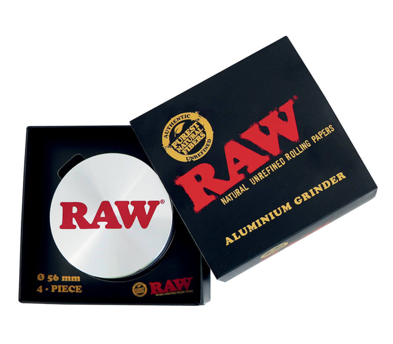 RAW Grinder Métal - Silver (4pcs)