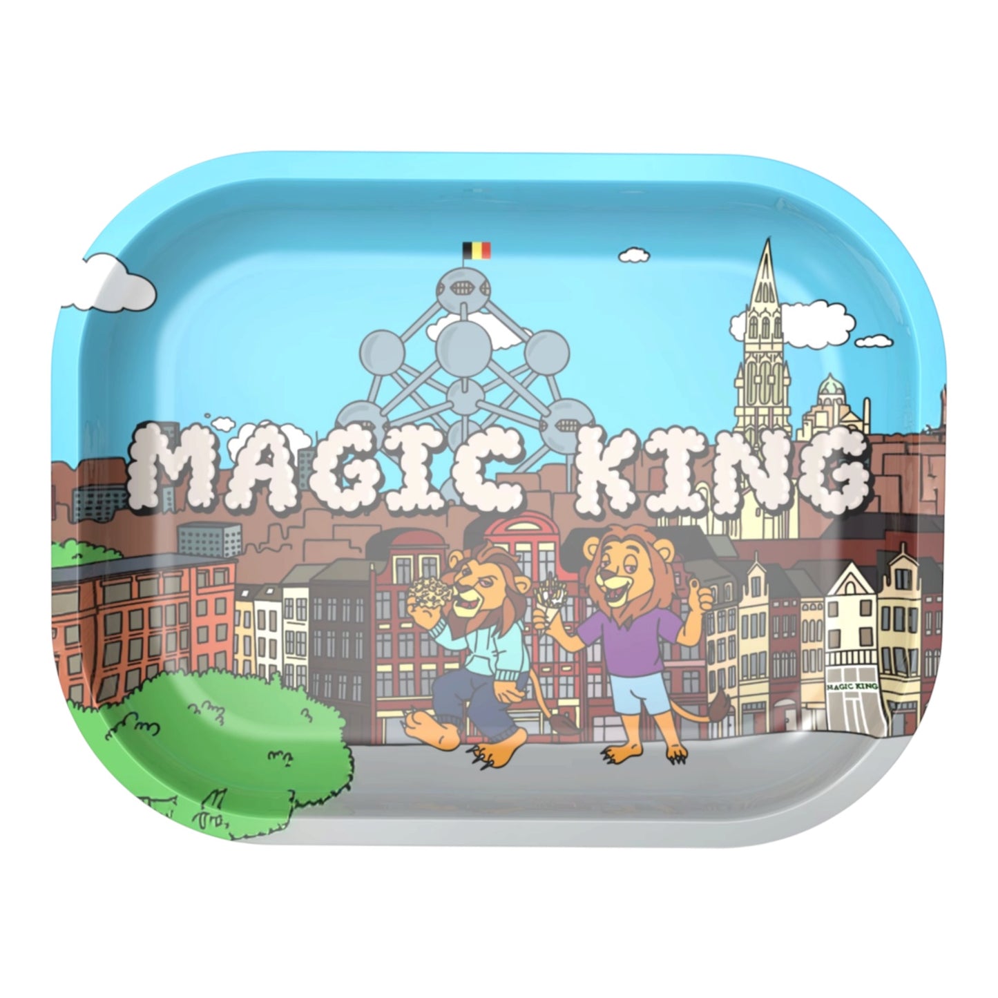 Plateau Magic King Brussels Jour avec Grand-Place, Atomium et Frères Magic