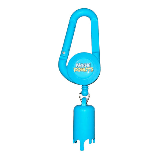 Porte-briquet dos Magic Donuts 3.0 bleu aqua avec logo et joint cartoon Magic King