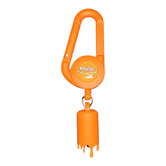Porte-briquet dos orange Magic King Donuts 3.0 avec logo nuage et joint cartoon