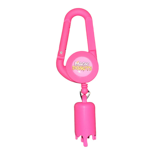 Porte-briquet dos rose Magic King Donuts 3.0 avec logo nuage et cartoon joint