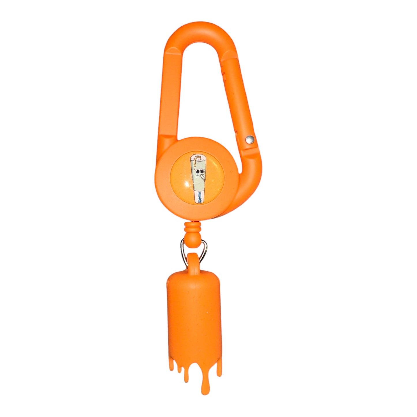 Porte-briquet orange Magic King Donuts 3.0 avec logo nuage et joint cartoon