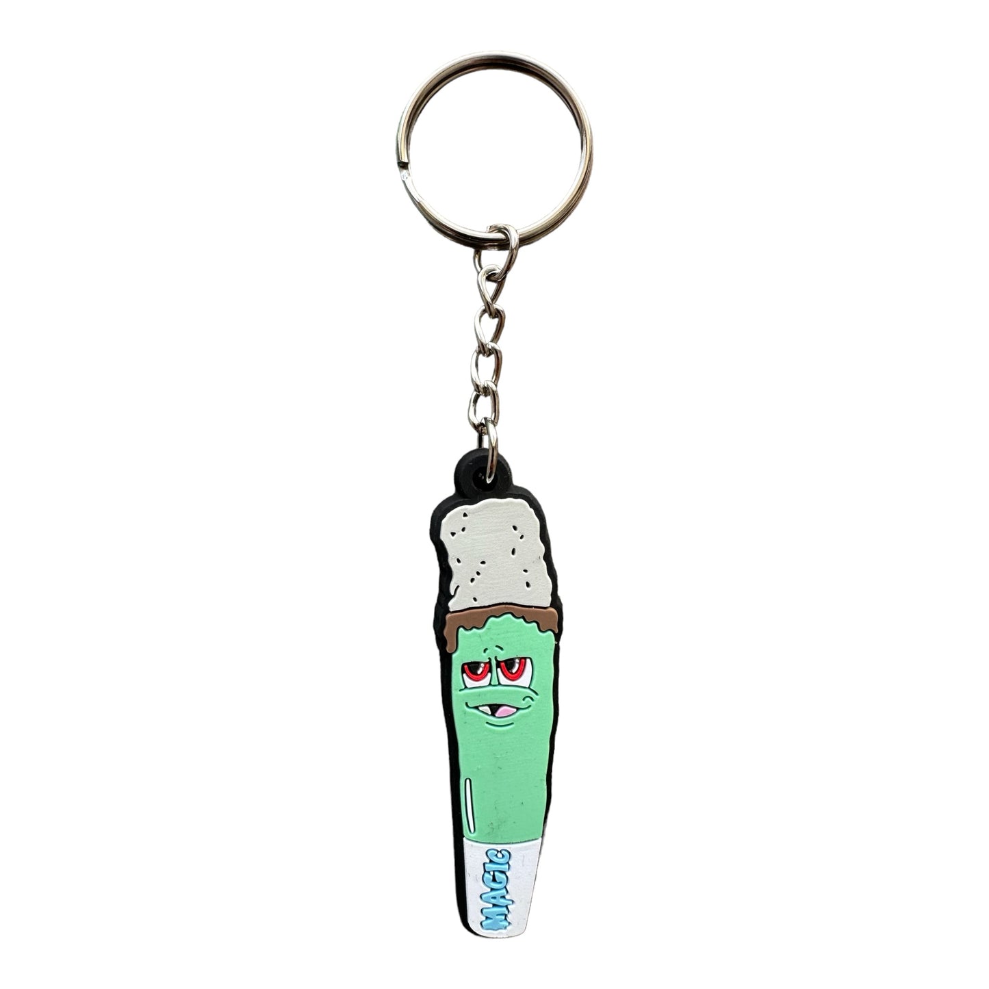 Porte-clés Magic King White Ash Gang face – joint avec cendres blanches et filtre Magic
