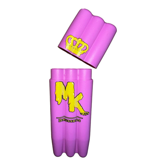Triple porte-joint ouvert mauve Magic King avec logo MK Brussels discret