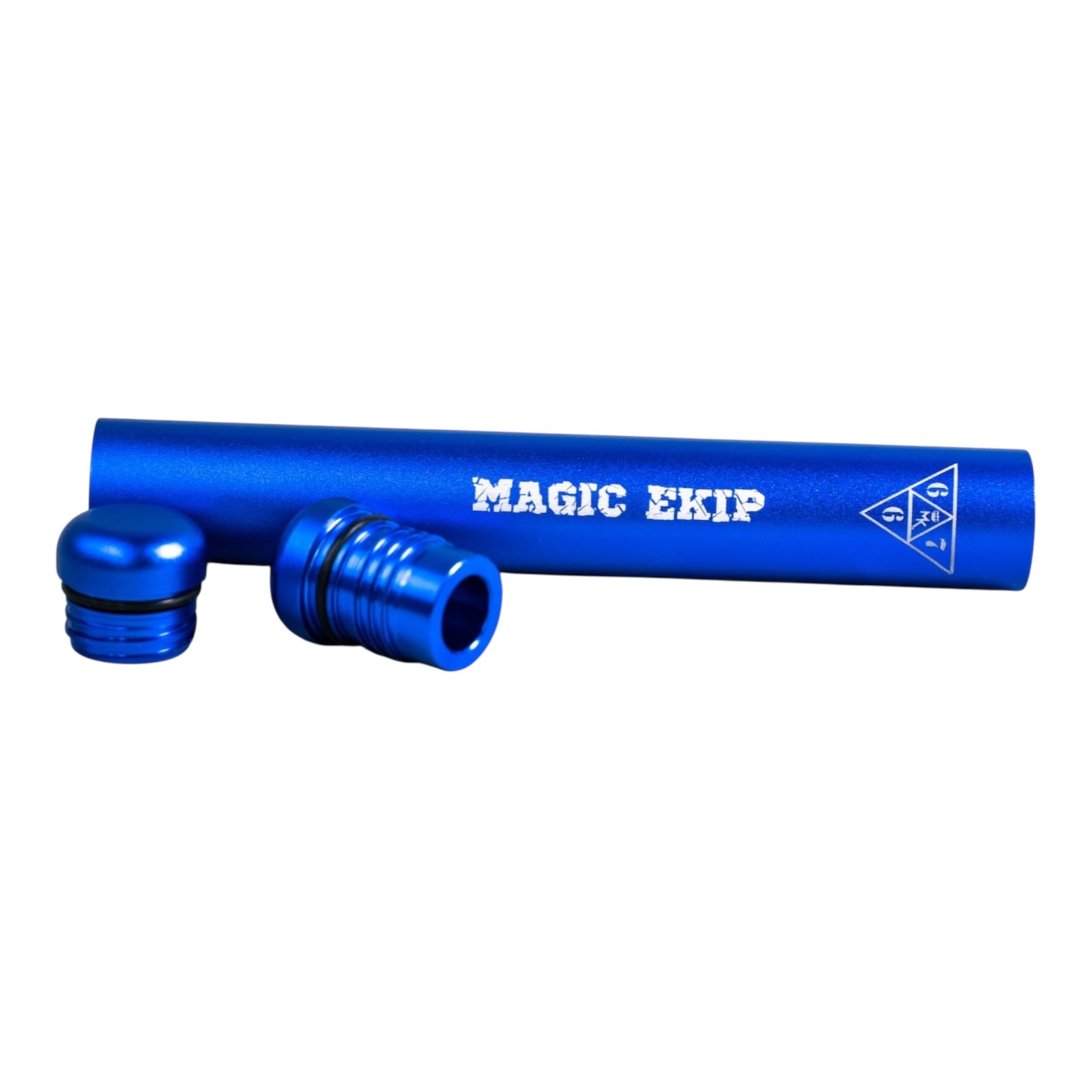 Porte-joint MK x 667 bleu – Ouvert, couché avec intérieur en aluminium visible