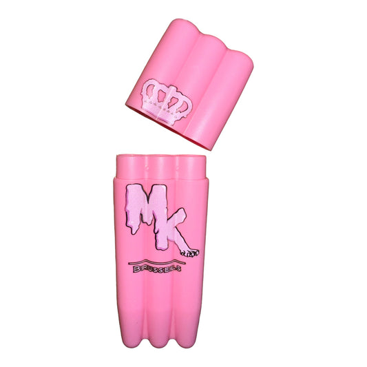 Triple porte-joint ouvert rose Magic King avec logo MK Brussels