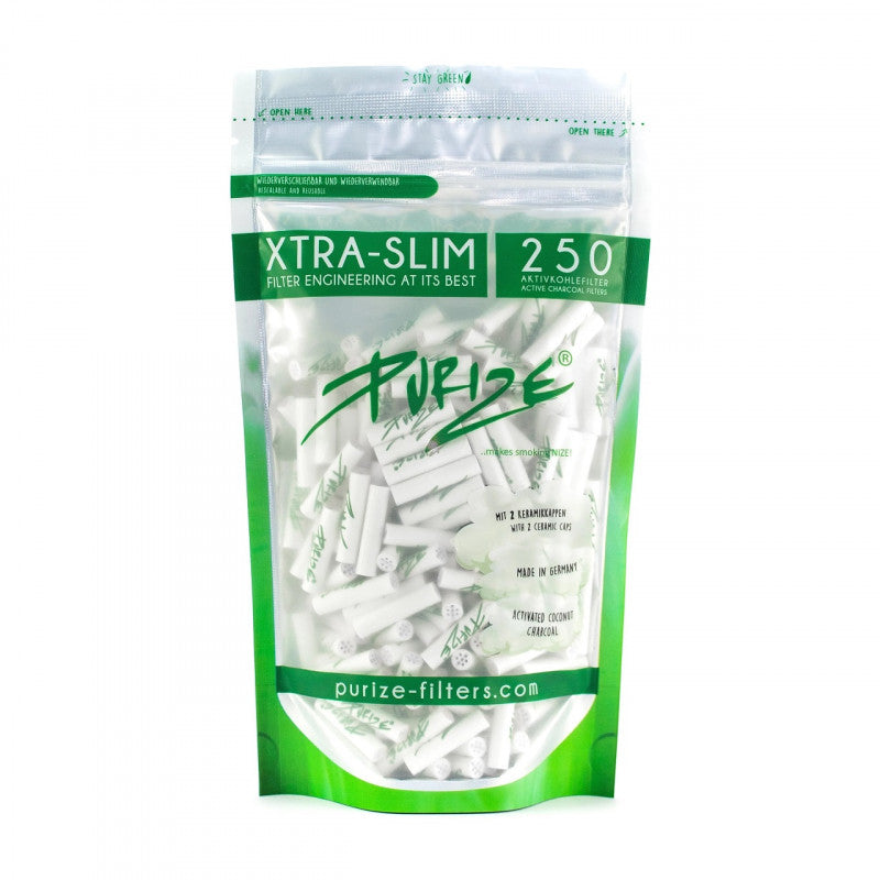 Sachet Purize 250 filtres 6mm – charbon actif, édition de collection