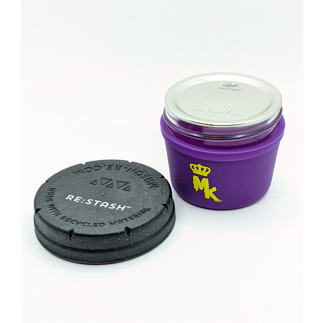 Dos du Restash Jar mauve Magic King 40 ml – finition mate, infos au dos du pot