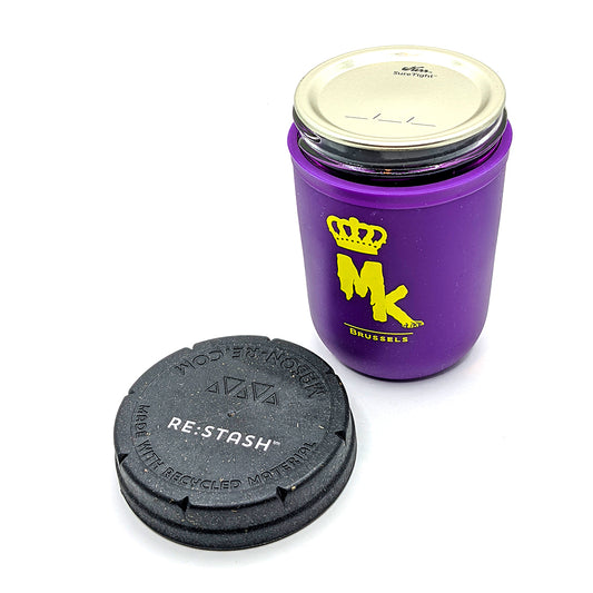 Restash Jar mauve Magic King ouvert – pot 80 ml réutilisable, intérieur visible