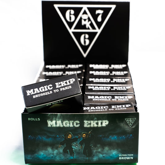 Rouleau MK x 667 – Vue de face de la boîte, papier non blanchi ultra fin, édition artistique