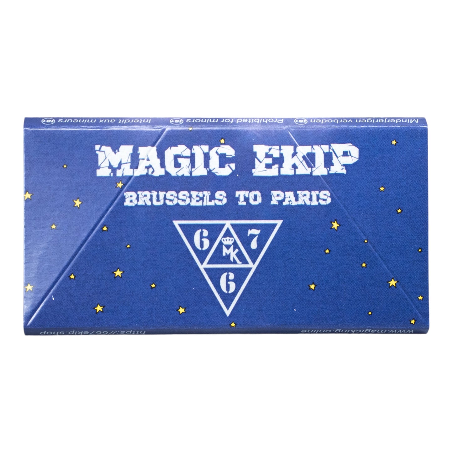 Set de feuilles Magic King MK-667 Ekip Riz, vue de dos du paquet montrant les informations sur la composition et les instructions d'utilisation.