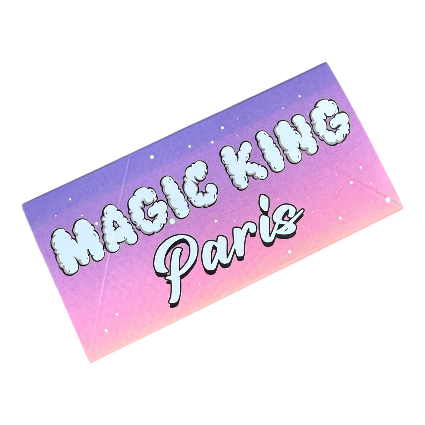 Dos du set Magic King Paris Nuit, packaging artistique avec détails de fabrication