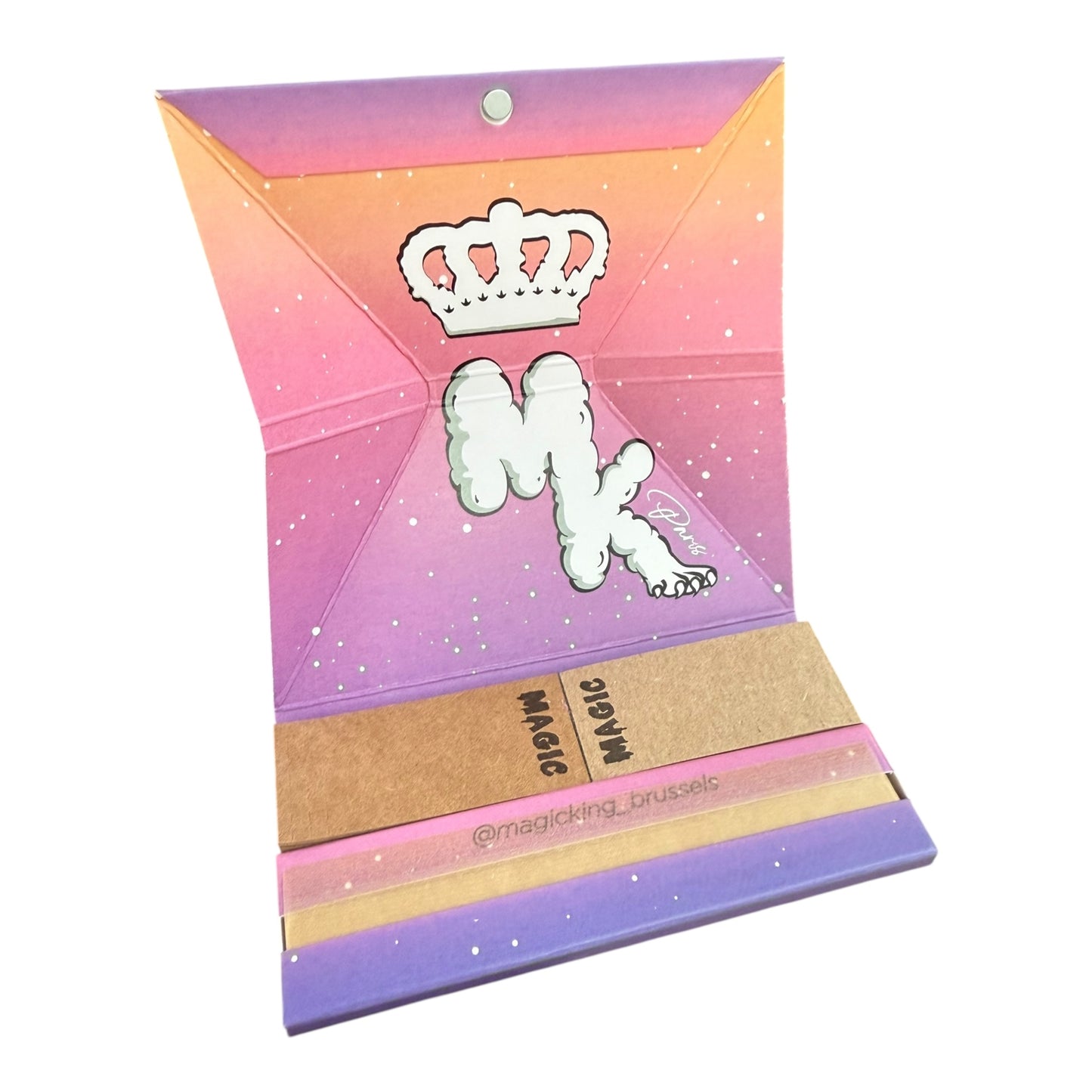 Set Paris Nuit Magic King ouvert, avec plateau et feuilles non blanchies visibles
