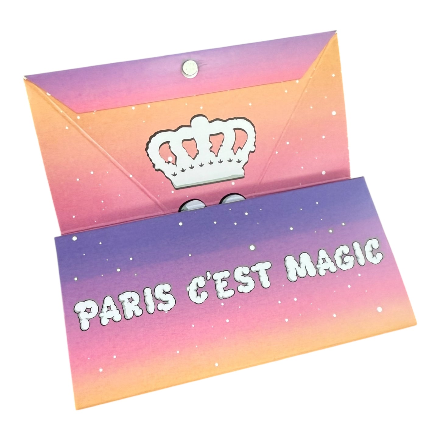 Set Magic King Paris Nuit partiellement ouvert, affichant les feuilles artistiques