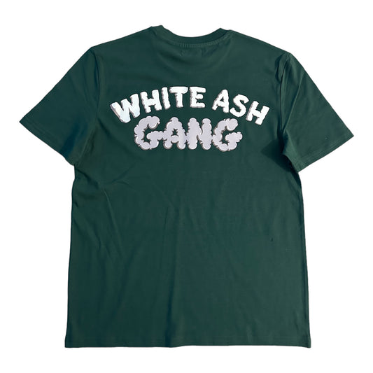 T-shirt Magic King White Ash Gang Vert en coton bio lavé 180g, dos.