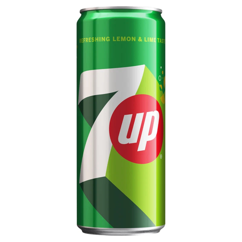 7UP Citron 33 cl en canette – soda pétillant au citron et citron vert