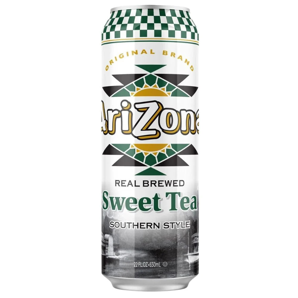 Arizona Sweet Tea 650ml en canette américaine – thé noir glacé sucré sans bulles