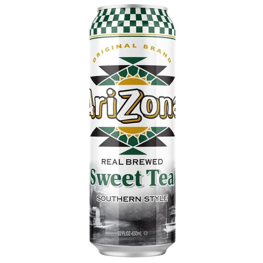 Arizona Sweet Tea 650ml en canette américaine – thé noir glacé sucré sans bulles